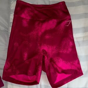 Pink Gymshark Powerlift shorts